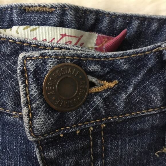 Aeropostale Blue Hailey Skinny Flare Jeans - Picture 7 of 14